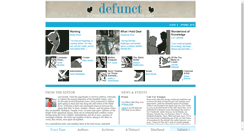 Desktop Screenshot of defunctmag.com