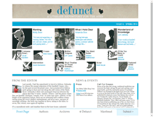 Tablet Screenshot of defunctmag.com